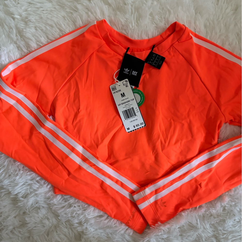 Ivy Park x Adidas Women's Orange Swim Crop Top